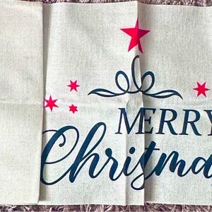 Table runner buffalo check with tree. 13 x 48